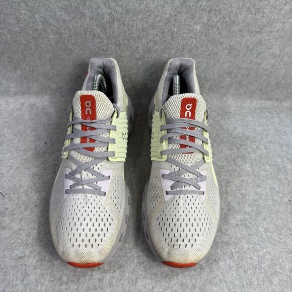 On Running Shoes Womens Size 8 Cloudswift Grey Lime Athletic Running Sneakers - Picture 3 of 9